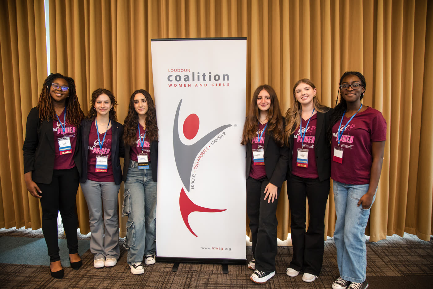 GirlEmpower volunteers at the Loudoun Coalition for Women and Girls