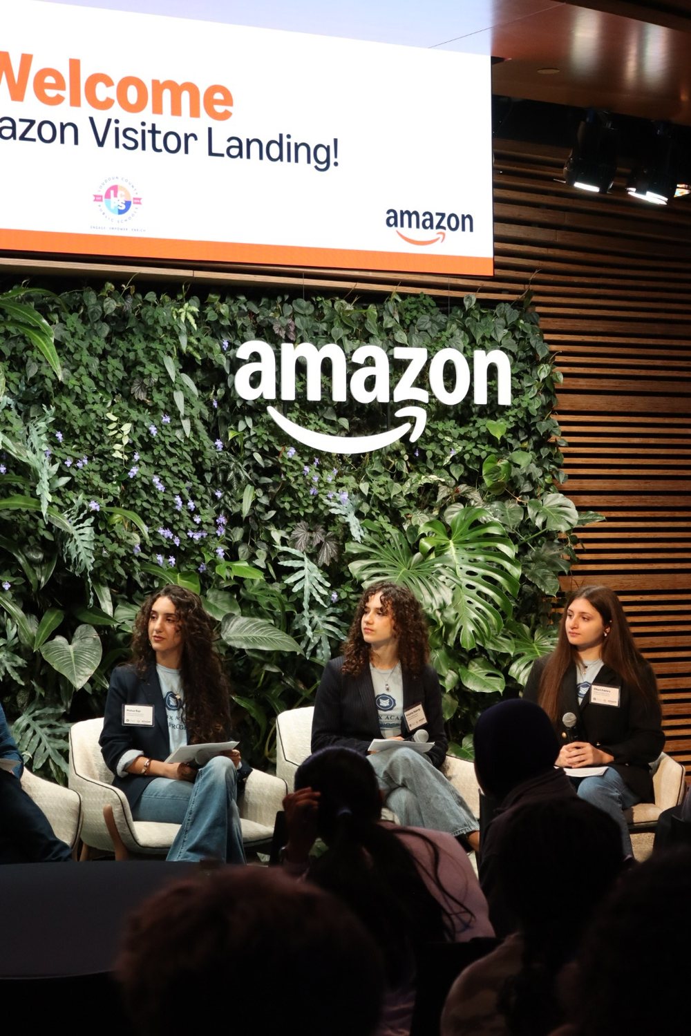 Orblynx students during the Amazon welcome session