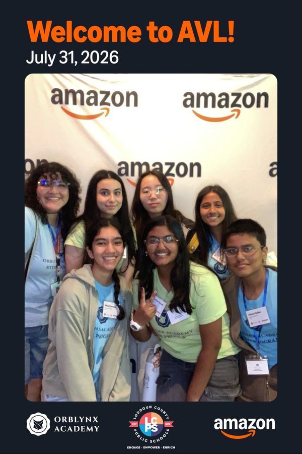 Orblynx students at the Amazon Visitor Landing partnership visit