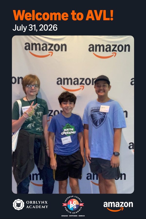 Orblynx students at the Amazon Visitor Landing partnership visit